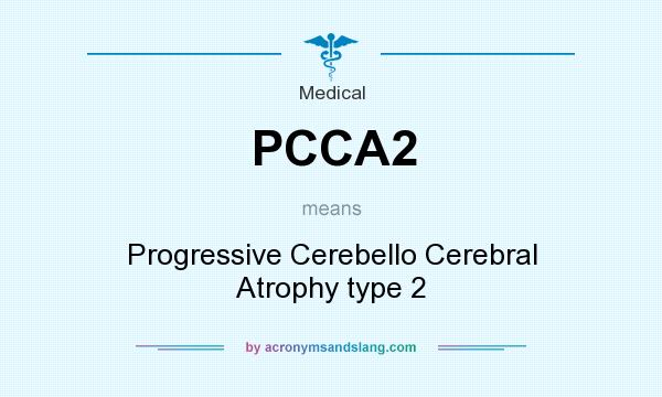 What does PCCA2 mean? It stands for Progressive Cerebello Cerebral Atrophy type 2