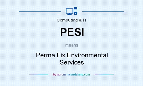 What does PESI mean? It stands for Perma Fix Environmental Services