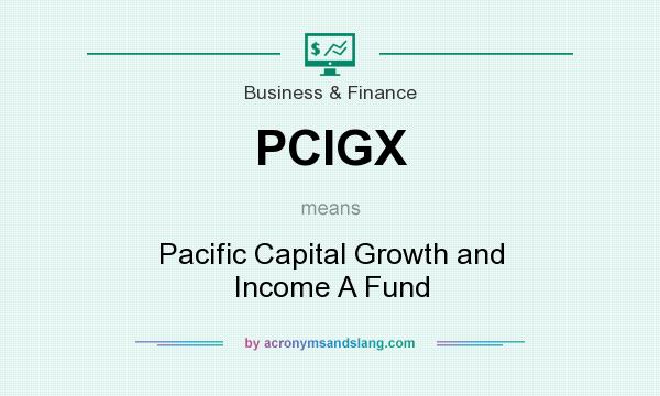 What does PCIGX mean? It stands for Pacific Capital Growth and Income A Fund
