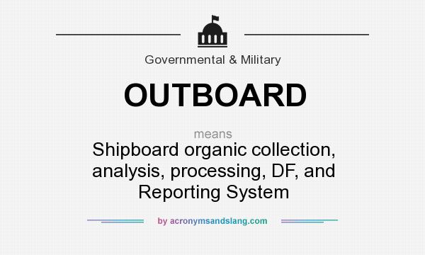 What does OUTBOARD mean? It stands for Shipboard organic collection, analysis, processing, DF, and Reporting System