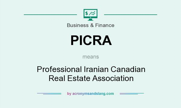 What does PICRA mean? It stands for Professional Iranian Canadian Real Estate Association