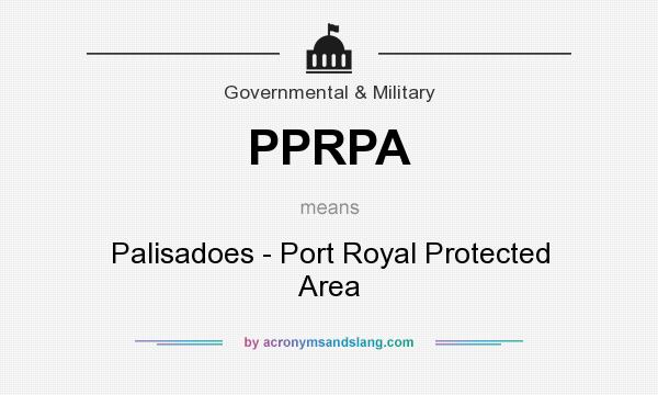 What does PPRPA mean? It stands for Palisadoes - Port Royal Protected Area