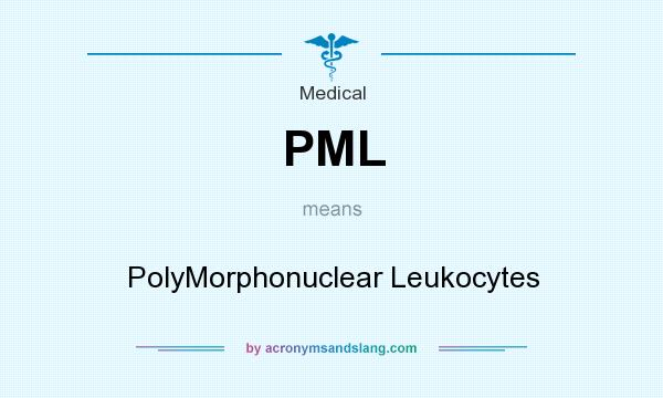 What does PML mean? It stands for PolyMorphonuclear Leukocytes