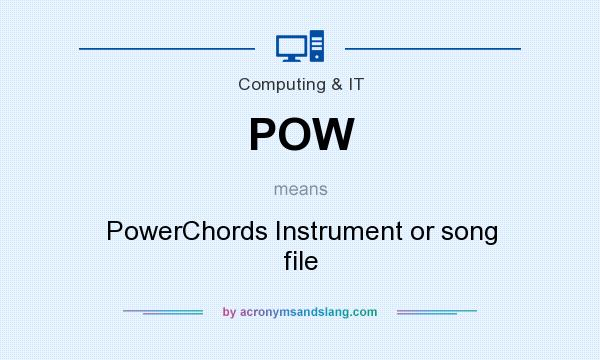 What does POW mean? It stands for PowerChords Instrument or song file