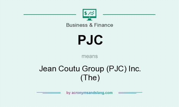 What does PJC mean? It stands for Jean Coutu Group (PJC) Inc. (The)