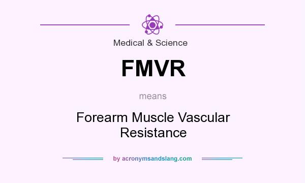 What does FMVR mean? It stands for Forearm Muscle Vascular Resistance