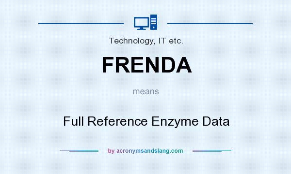 What does FRENDA mean? It stands for Full Reference Enzyme Data