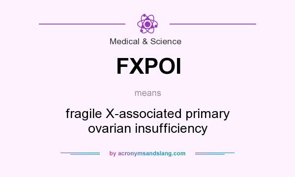 What does FXPOI mean? It stands for fragile X-associated primary ovarian insufficiency