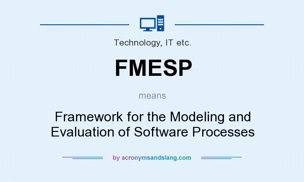 What does FMESP mean? It stands for Framework for the Modeling and Evaluation of Software Processes