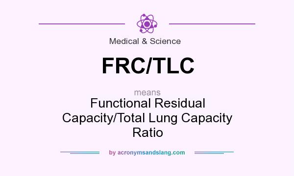What does FRC/TLC mean? It stands for Functional Residual Capacity/Total Lung Capacity Ratio