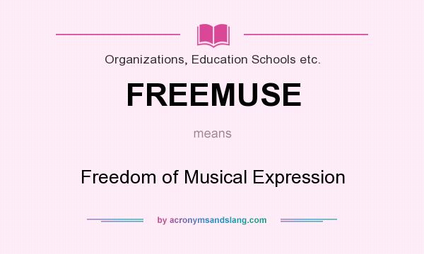 What does FREEMUSE mean? It stands for Freedom of Musical Expression