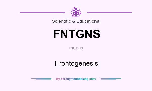 What does FNTGNS mean? It stands for Frontogenesis