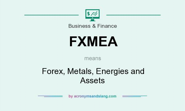 What does FXMEA mean? It stands for Forex, Metals, Energies and Assets