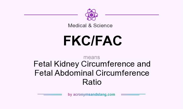 What does FKC/FAC mean? It stands for Fetal Kidney Circumference and Fetal Abdominal Circumference Ratio