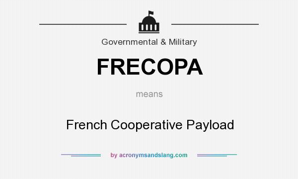 What does FRECOPA mean? It stands for French Cooperative Payload
