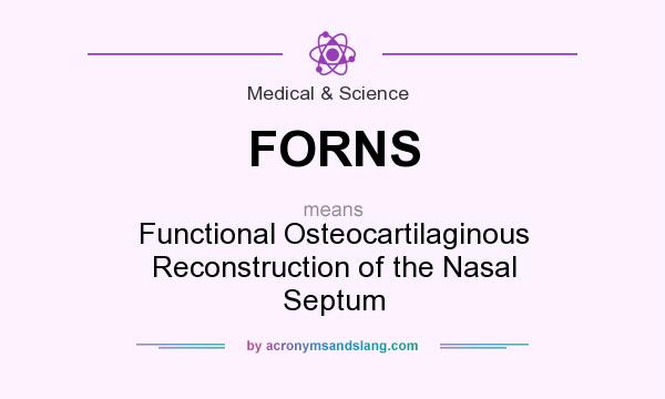 What does FORNS mean? It stands for Functional Osteocartilaginous Reconstruction of the Nasal Septum