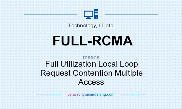 What does FULL-RCMA mean? It stands for Full Utilization Local Loop Request Contention Multiple Access
