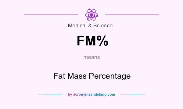 What does FM% mean? It stands for Fat Mass Percentage