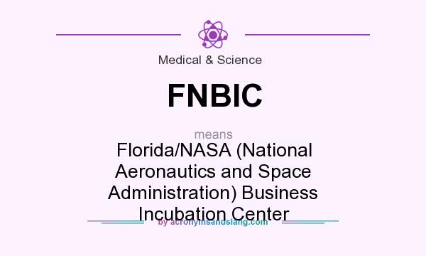 What does FNBIC mean? It stands for Florida/NASA (National Aeronautics and Space Administration) Business Incubation Center