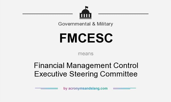 What does FMCESC mean? It stands for Financial Management Control Executive Steering Committee
