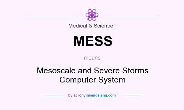 What does MESS mean? It stands for Mesoscale and Severe Storms Computer System