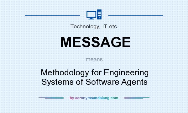 What does MESSAGE mean? It stands for Methodology for Engineering Systems of Software Agents