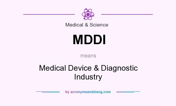 What does MDDI mean? It stands for Medical Device & Diagnostic Industry