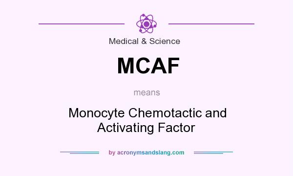 What does MCAF mean? It stands for Monocyte Chemotactic and Activating Factor