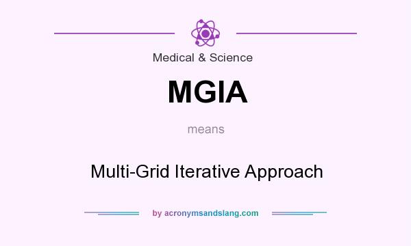 What does MGIA mean? It stands for Multi-Grid Iterative Approach