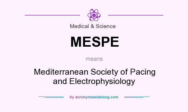 What does MESPE mean? It stands for Mediterranean Society of Pacing and Electrophysiology