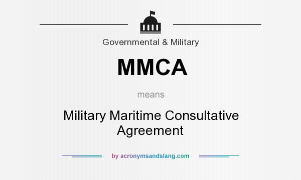 What does MMCA mean? It stands for Military Maritime Consultative Agreement