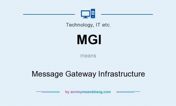 What does MGI mean? It stands for Message Gateway Infrastructure