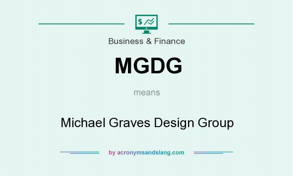 What does MGDG mean? It stands for Michael Graves Design Group