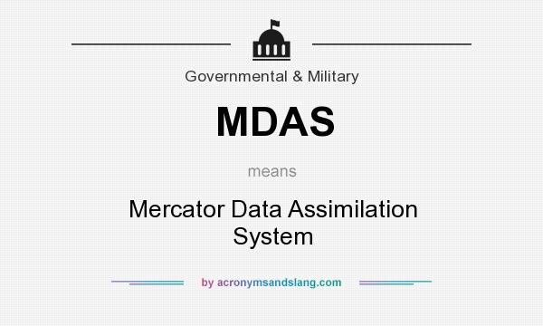 What does MDAS mean? It stands for Mercator Data Assimilation System