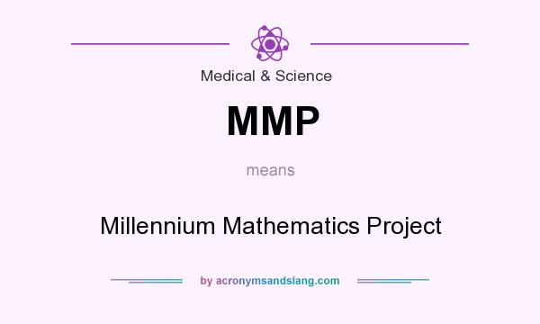 What does MMP mean? It stands for Millennium Mathematics Project