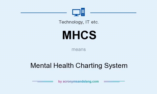 What does MHCS mean? It stands for Mental Health Charting System