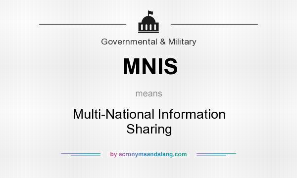 What does MNIS mean? It stands for Multi-National Information Sharing