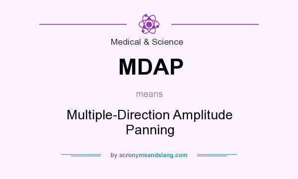 What does MDAP mean? It stands for Multiple-Direction Amplitude Panning
