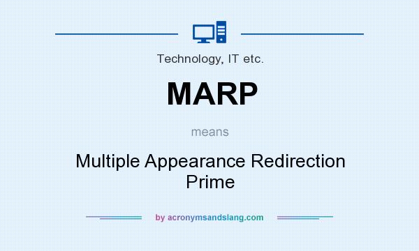 What does MARP mean? It stands for Multiple Appearance Redirection Prime