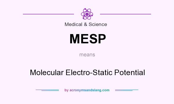 What does MESP mean? It stands for Molecular Electro-Static Potential