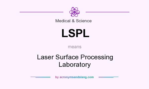 What does LSPL mean? It stands for Laser Surface Processing Laboratory