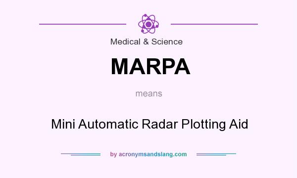 What does MARPA mean? It stands for Mini Automatic Radar Plotting Aid