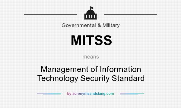 What does MITSS mean? It stands for Management of Information Technology Security Standard