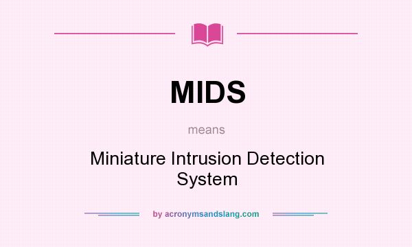 What does MIDS mean? It stands for Miniature Intrusion Detection System