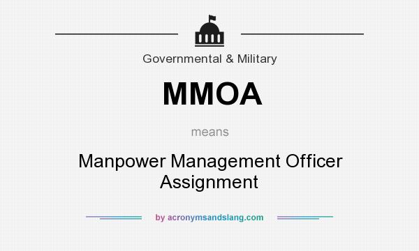 What does MMOA mean? It stands for Manpower Management Officer Assignment