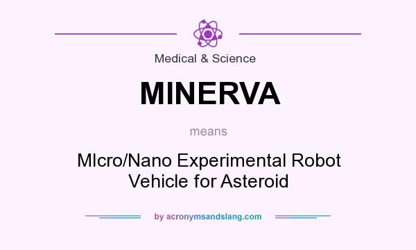 What does MINERVA mean? It stands for MIcro/Nano Experimental Robot Vehicle for Asteroid