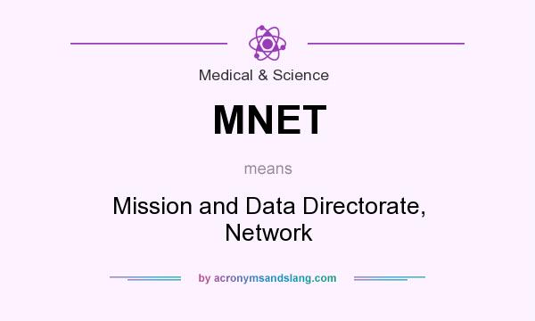 What does MNET mean? It stands for Mission and Data Directorate, Network