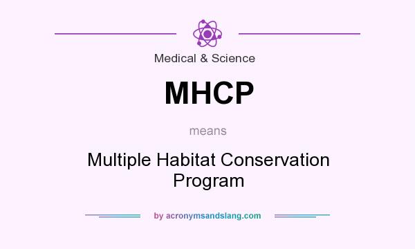 What does MHCP mean? It stands for Multiple Habitat Conservation Program