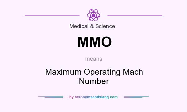 What does MMO mean? It stands for Maximum Operating Mach Number