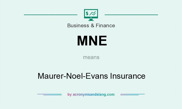 What does MNE mean? It stands for Maurer-Noel-Evans Insurance